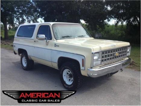 Chevrolet : Blazer 4X4 80 all original low mileage 4 x 4 blazer k 5 no rust in florida