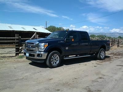 Ford : F-350 Lariat Crew Cab Long Bed 2012 ford f 350 diesel lariat 4 x 4 crew cab srw long bed with aluminum flatbed