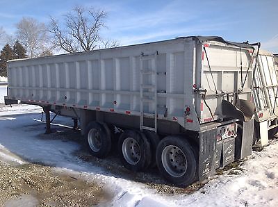 1998 ravens aluminum dump trailer 34' triaxle
