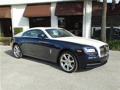 Rolls-Royce : Other WRAITH-BLUE SAPPHIRE-ONLY 1700 MILES-ONE OWNER 2014 rolls royce wraith blue sapphire seashell leather one owner only 1700 miles