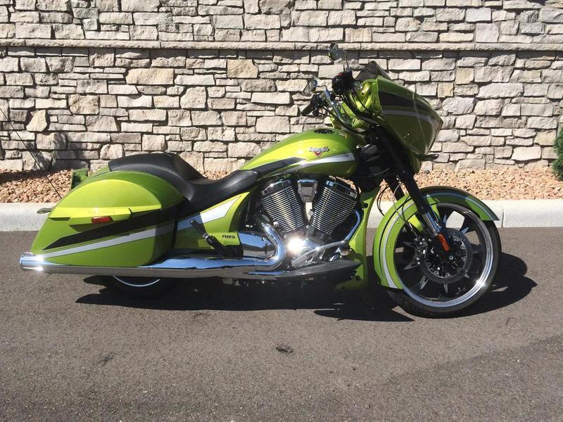 2015 Victory Magnum Plasma Lime with Silver