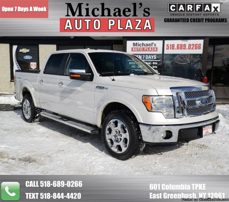 2010 Ford F-150 4x4 Lariat 4dr SuperCrew Styleside 5.5 ft. SB! Clean Carfax!...