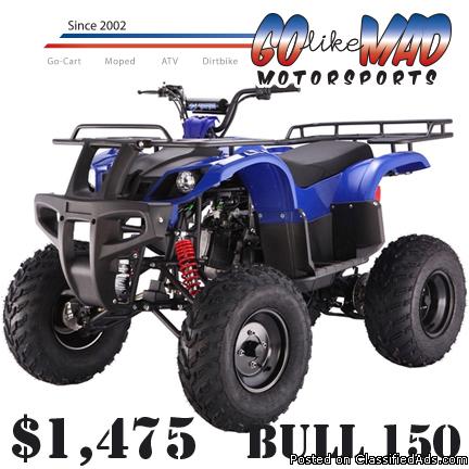 ATVs Brand New! 110cc to 250cc