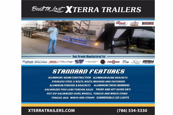 2017 Boat Trailers Built to Last - XTERRA TRA XT-361XXX Triple Torsion Boat Trailer