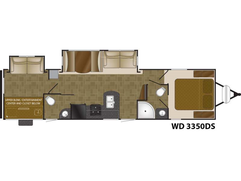 2017  Wilderness by Heartland  WD 3350 DS