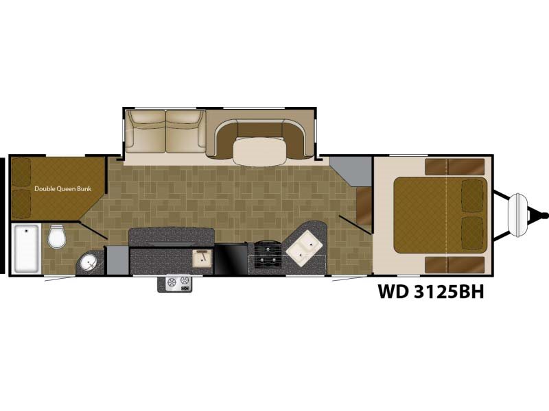 2017  Wilderness by Heartland  WD 3125 BH