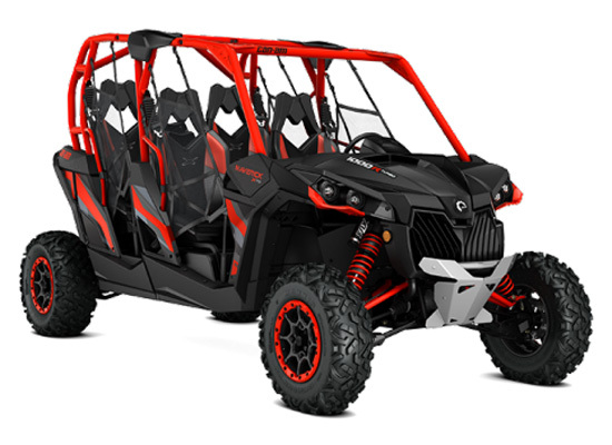 2017 Can-Am MAVERICK MAX X RS 1000R TURBO CARBON BLACK / CAN-AM RED