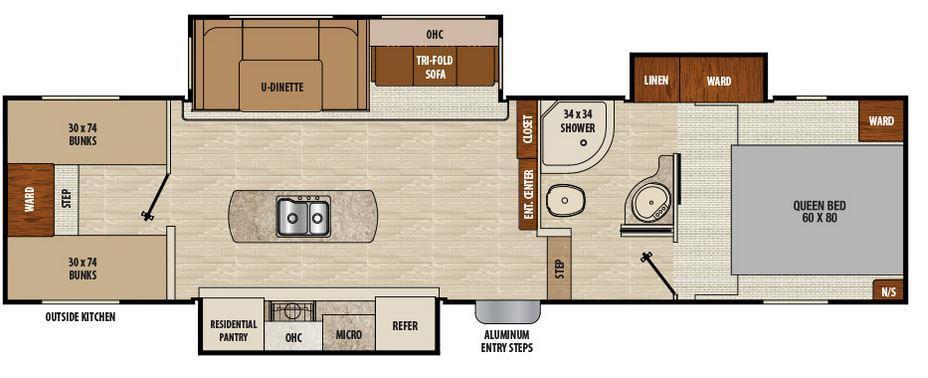 2018 Coachmen Chaparral Lite 29BHS