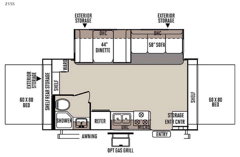 2015 Forest River Rv Rockwood Roo 21SS