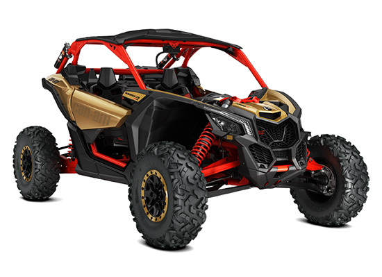 2017 Can-Am MAVERICK X3 X RS TURBO R GOLD / CAN-AM RED