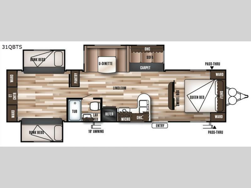 2017 Forest River Rv Wildwood 31QBTS