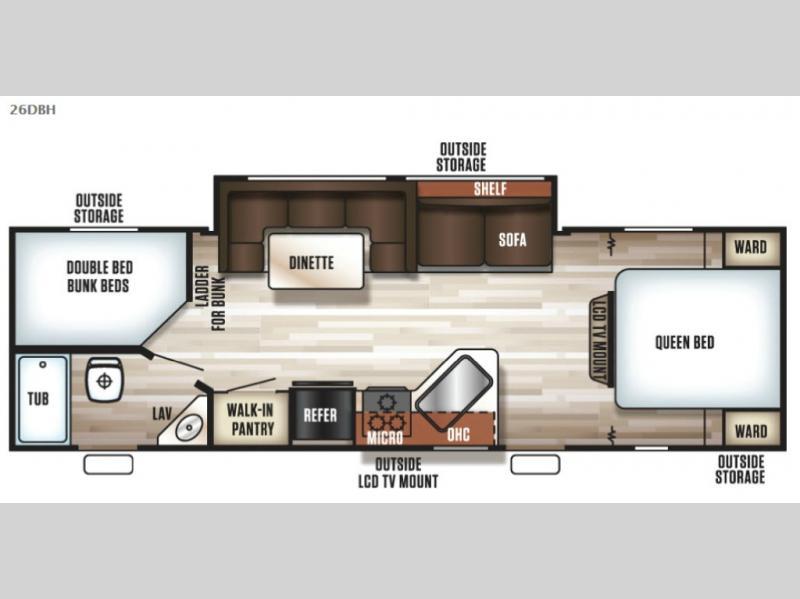 2017 Forest River Rv Cherokee Grey Wolf 26DBH