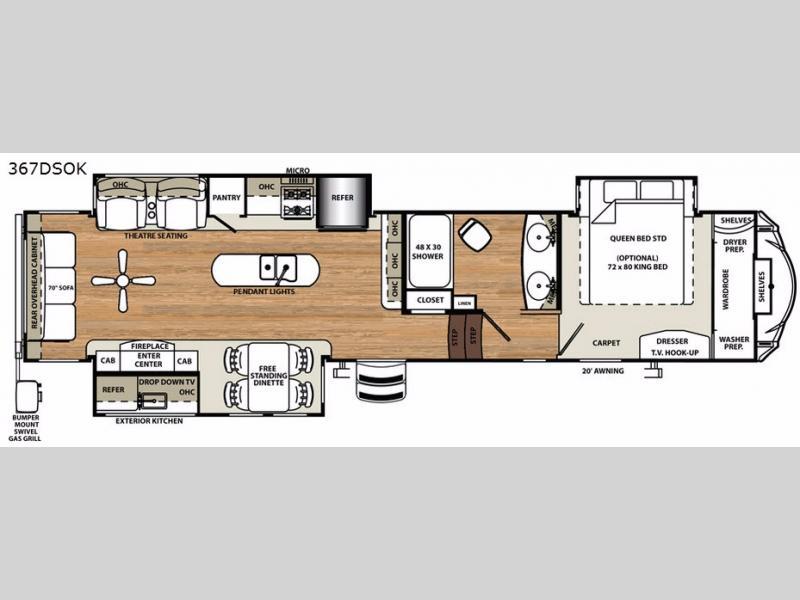 2017 Forest River Rv Sandpiper 367DSOK