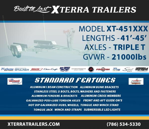 2017 XTERRA Boat Trailers XT-451XXX