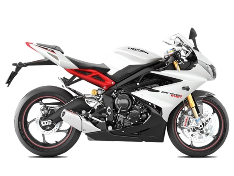 2017 Triumph Daytona 675 R Crystal White/Jet Black