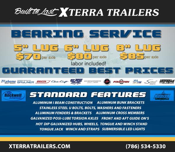 2017 Trailer Bearing Service XTERRA TRAILERS
