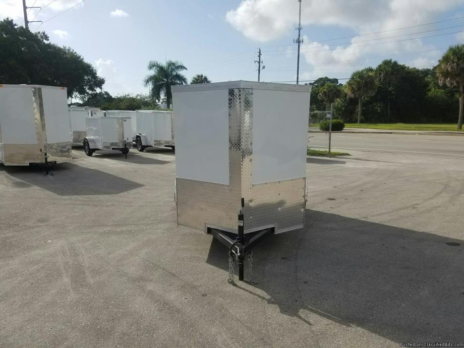 5 x 8 Enclosed Trailers with Barn Doors