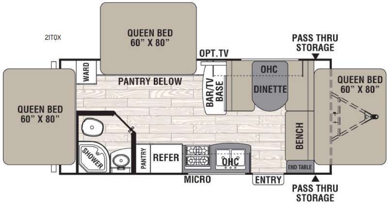 2017 Coachmen Rv Freedom Express 21TQX