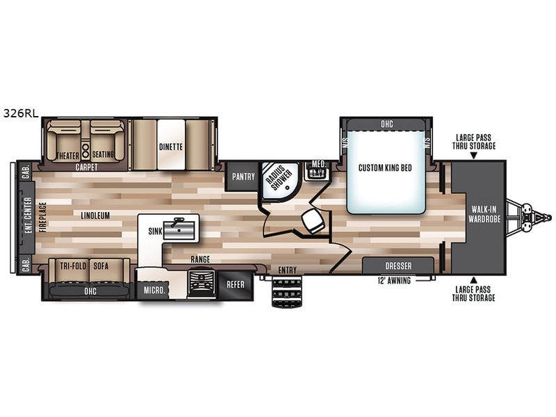 2017 Forest River Rv Wildwood Heritage Glen 326RL