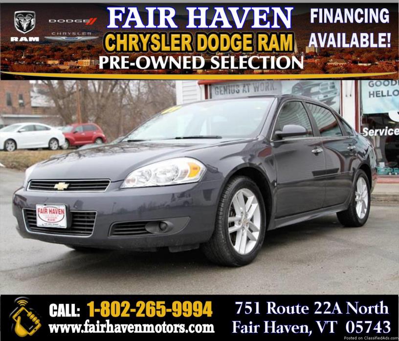 2009 Chevrolet Impala LTZ! Top Of The Line! Only 88K Clean Miles!