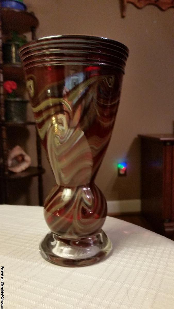 art glass vase, 0