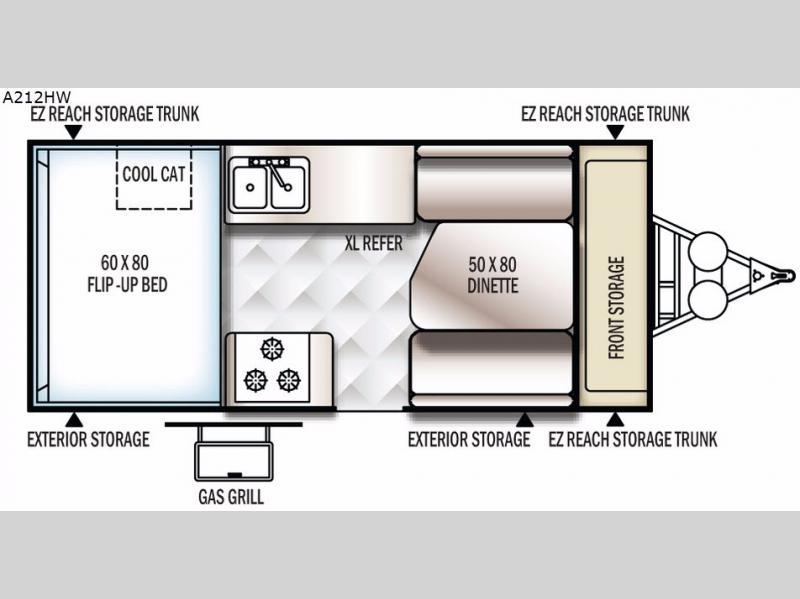 2017 Forest River Rv Rockwood Hard Side High Wall Series A212HW