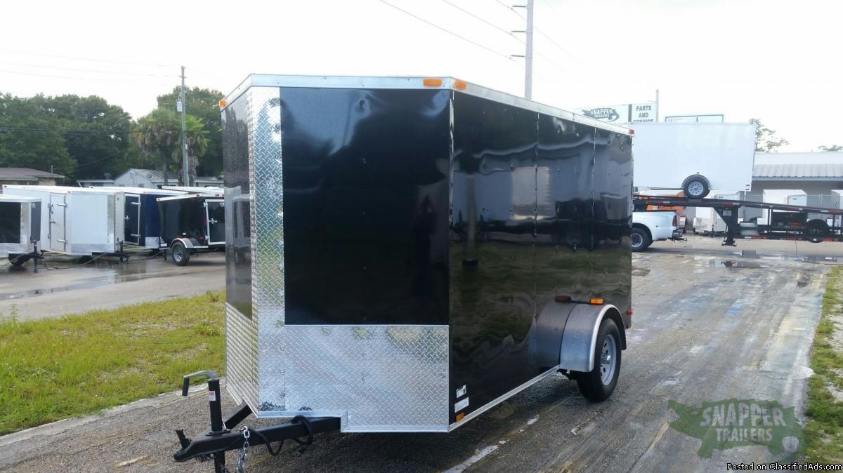 NEW!! 6ft. by 12ft. ENCLOSED TRAILER w/Extra 3 inch Height,No Records  GREAT...