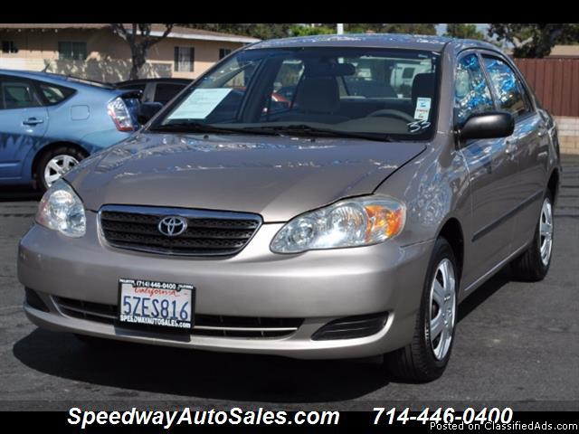 Used cars for sale 2007 Toyota Corolla CE - 35 Hwy MPG - For sale in Fullerton