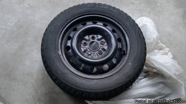 Blizzak Snow Tires (205/60R16) Mounted on Steel Rims - $295 (Albany/Schenectady..., 2