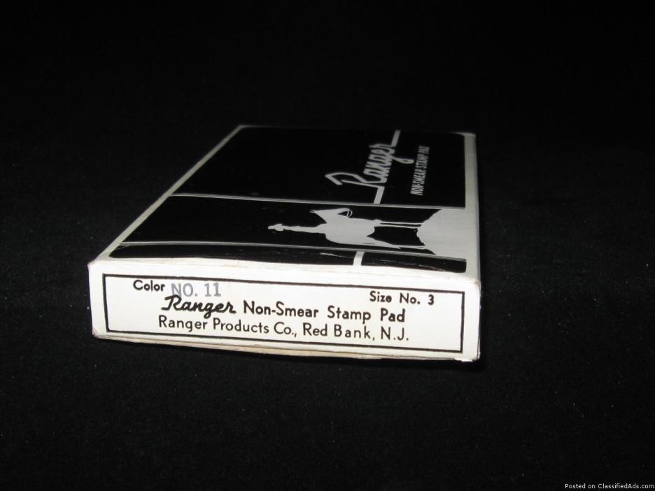 Vintage Ranger Hard Surface Rubber Stamping Kit Original Box, Stamp Pad &..., 2