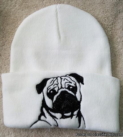 Embroidered Dog Breed Knit Hats, 4