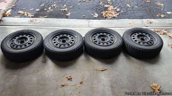 Blizzak Snow Tires (205/60R16) Mounted on Steel Rims - $295 (Albany/Schenectady..., 0