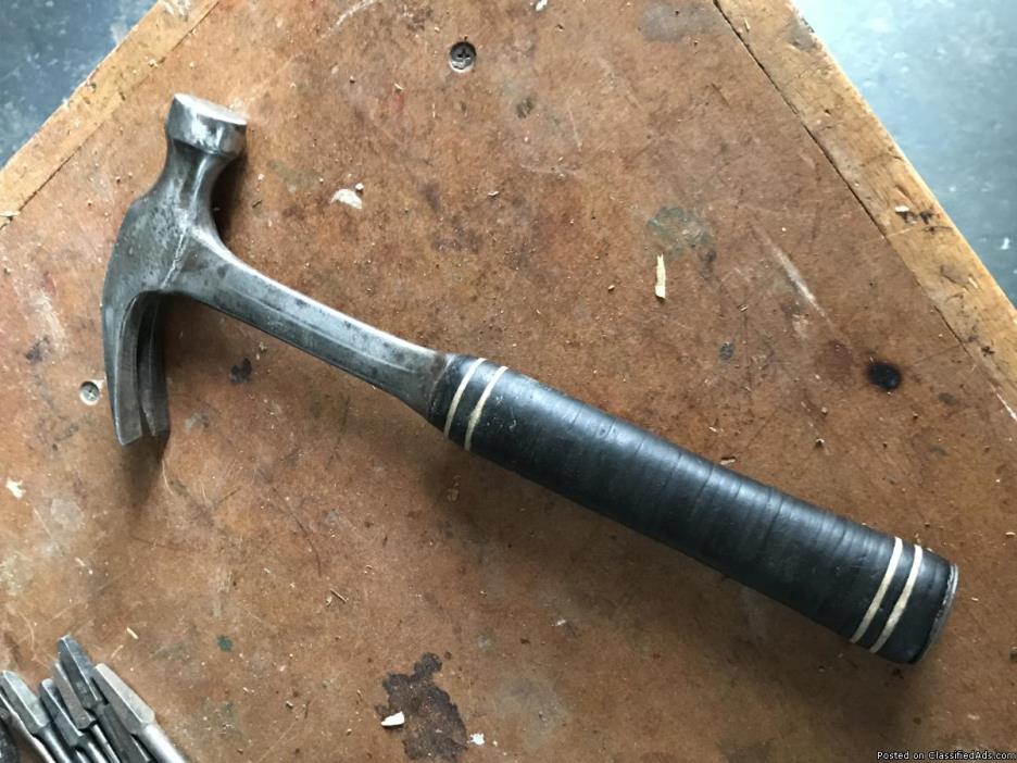 Estwing leather handle vintage hammer, 0