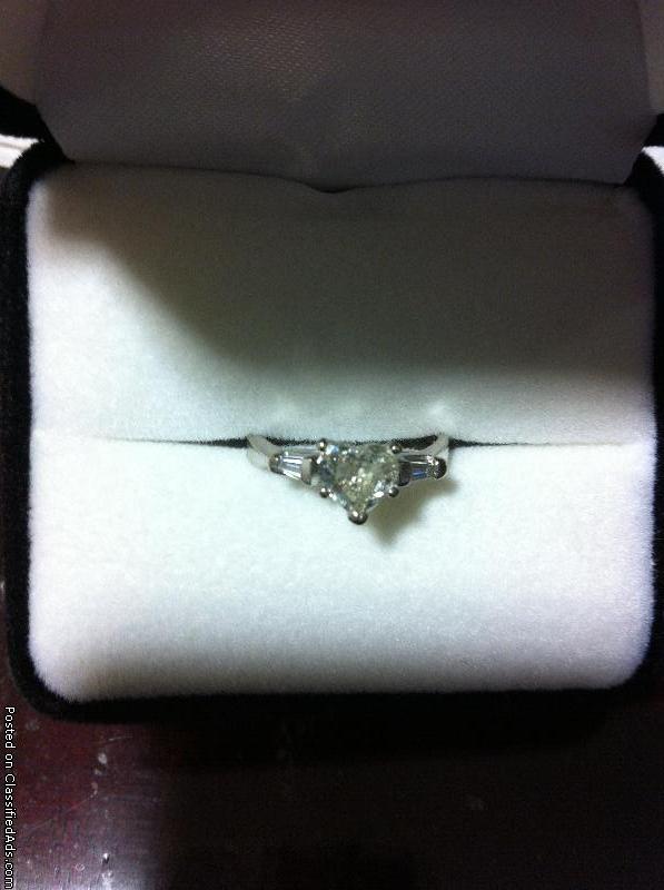 Beautiful Heart Shaped Diamond Engagement Ring, 2