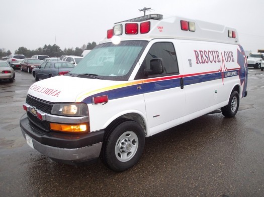2008 Chevrolet Express 3500 Wheeled Coach Crusader Ambulance  Ambulance