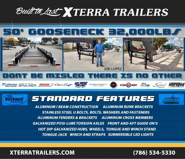 2017 XTERRA Boat Trailers 50' Goosneneck Boat Trailers