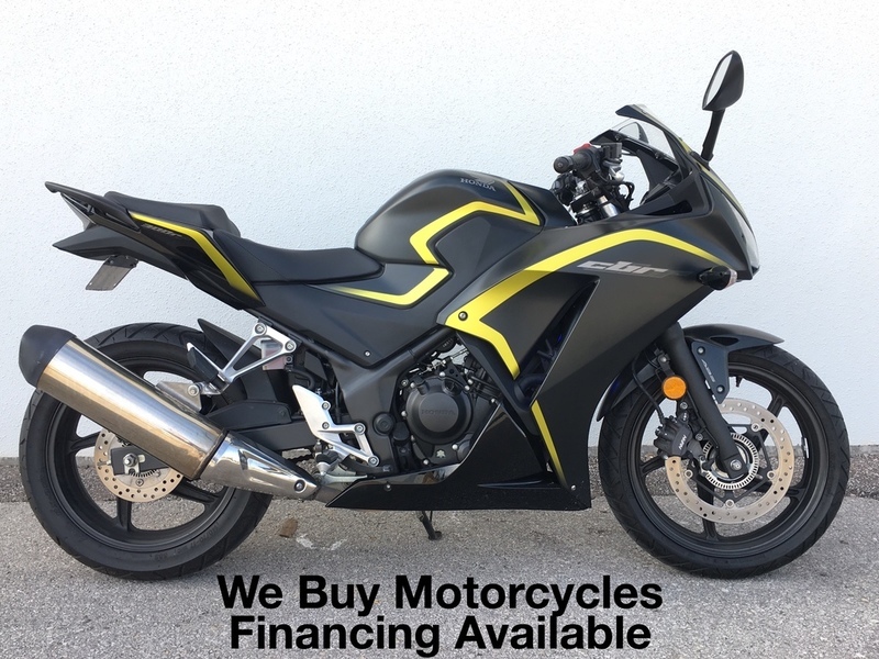 2015 Honda CBR 300R ABS Matte Black Metallic/Yellow