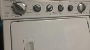 WHIRLPOOL (STACKED/COMBINED) WASHER AND ELECTRIC DRYER LIKE NEW, 1
