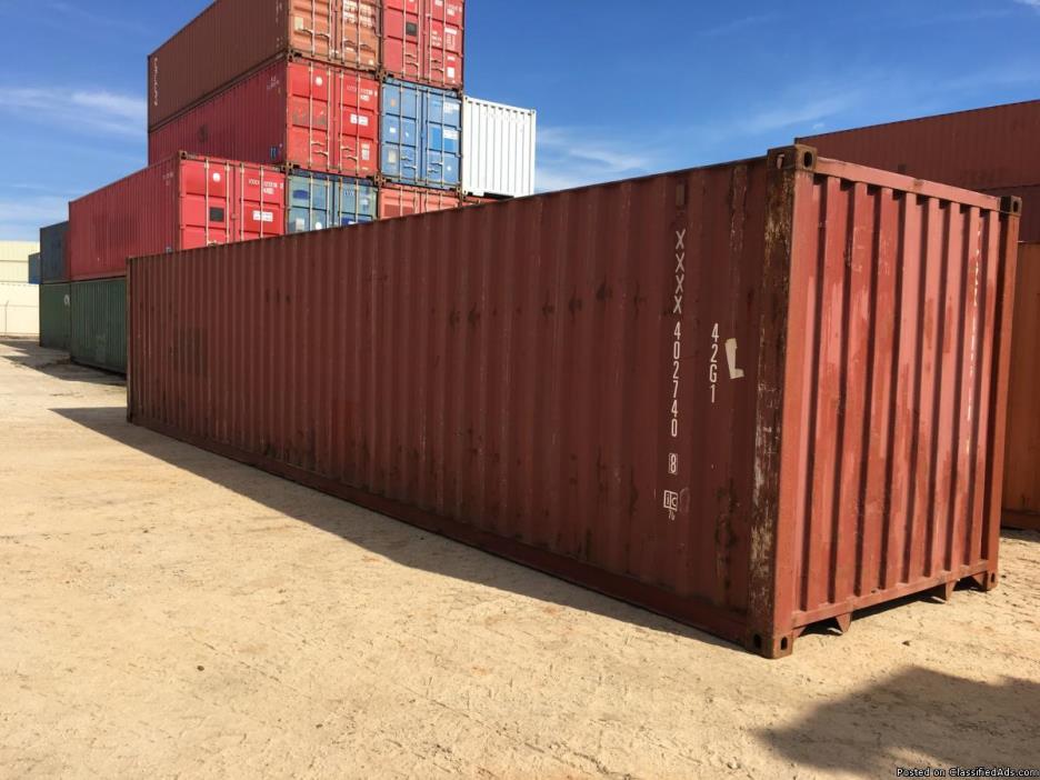 40' Steel containers- Over 300 Surplus! Must Go! - Starting at $900.00, 2