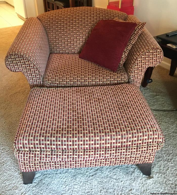 Sofa/couch and oversized chair, 1