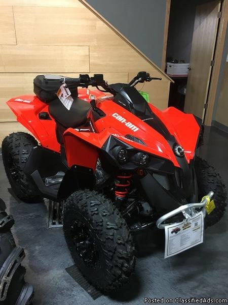 SALE! WAS $8,349.00! NEW 2017 Can-Am Renegade 570 ATV in Red stock #1778