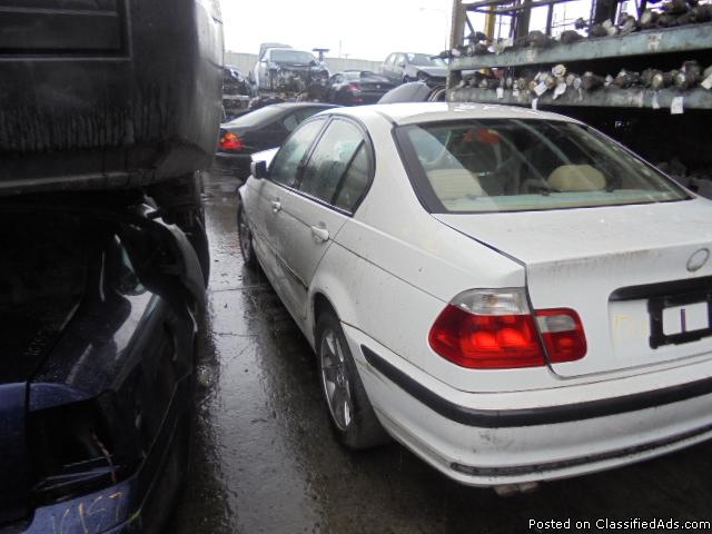 Parting out - 2000 BMW 323 - White - Parts - 17020, 2
