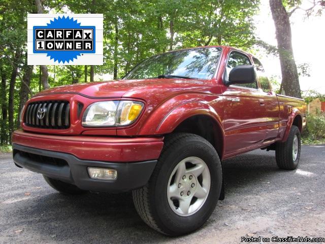 2002 Toyota Tacoma 183,894 Miles Impulse Red Xtracab V6