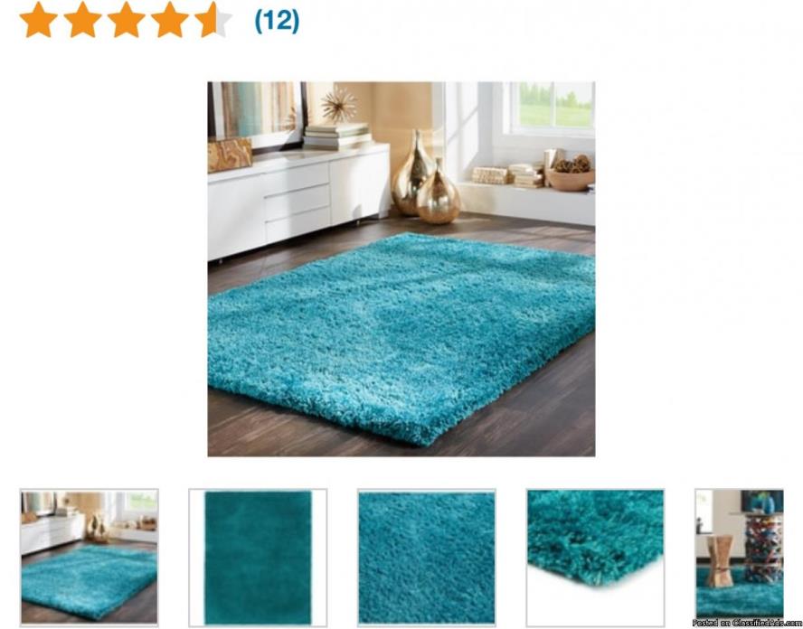 New turquoise rug cost over $600 new