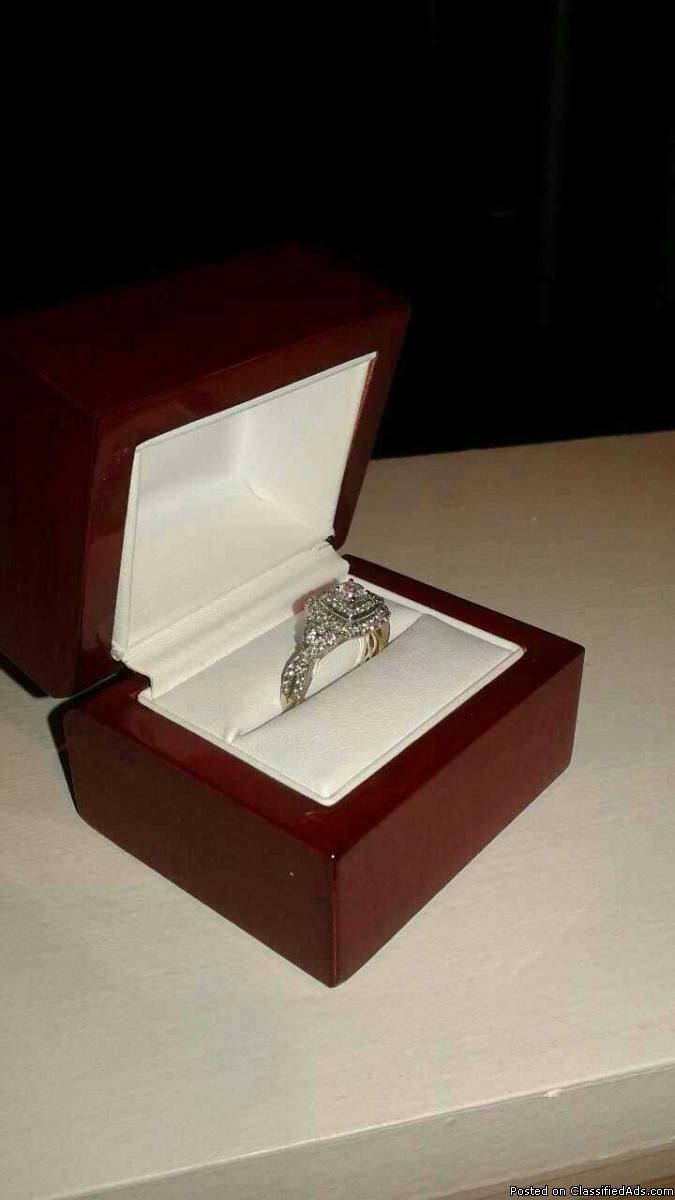 Diamond engagement ring with Diamond band