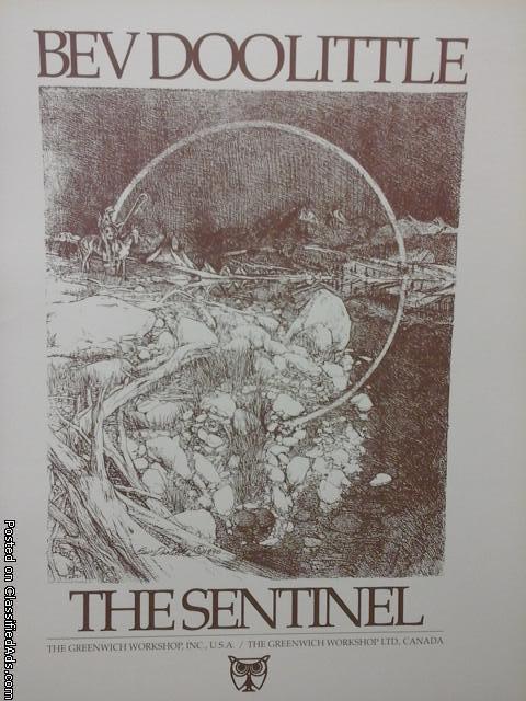Bev Doolittle print - unframed in the original box - named the Sentinel, 2