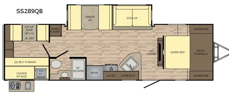 2017 Crossroads Rv Sunset Trail Super Lite SS289QB