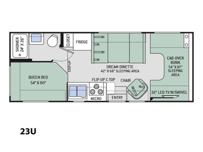 2017 Thor Motor Coach Four Winds 23U Ford