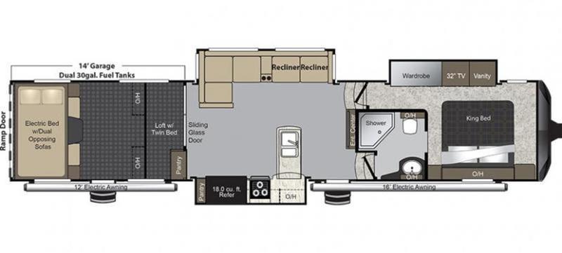 2017 Keystone Rv Raptor 424TS