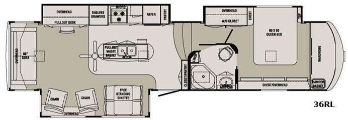 2012 Redwood Rv Redwood 36RL